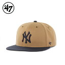 ’47 フォーティーセブン キャップ 帽子 ニューヨーク・ヤンキース キャプテン キャメル×ネイビー New York Yankees WORK SHOP 47...