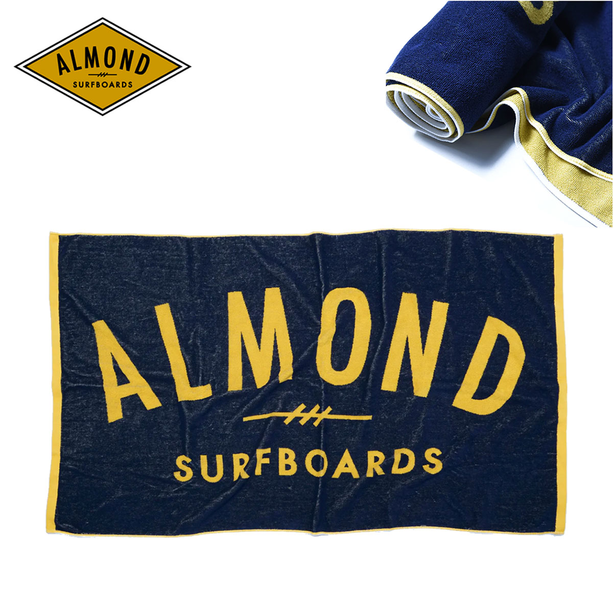 【お買い物マラソンP10倍】アーモンド ビーチタオル バスタオル Almond Surfboards FINESURFING BEACH ..