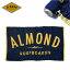 アーモンド ビーチタオル バスタオル Almond Surfboards FINESURFING BEACH TOWEL タオル 大きい サーフ 海 川 プール レジャー アウトドア スポーツ ブランドロゴ コットン 日本製 吸水性 ネイビー イエロー BT002 2024 SS 春夏 正規品