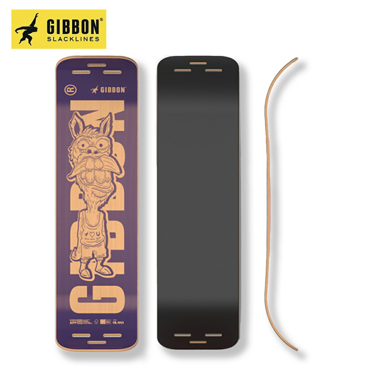 【お買い物マラソンP10倍】ギボン ギボード セット ディラマバナナ GIBBON GIBOARD SET DILAMA BANANA ボード スラックライン やや細め 大人 子供 バランス 体幹 トレーニング 持ち運び インドア アウトドア スポーツ フィットネス 室内運動 正規品