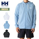 ヘリーハンセン ラッシュガード ユニセックス HELLY HANSEN ロングスリーブフルジップフーディラッシュガード 長袖 ジップアップ UVプロテクト 耐海水 耐塩素 アウトドア 海 プール 川遊び ブルー ブラック ホワイト HH72401 2024 春夏 SS 正規品