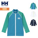 ヘリーハンセン ラッシュガード キッズ HELLY HANSEN ロングスリーブ フルジップラッシュガード 長袖 ジップアップ UVプロテクト 耐海水 耐塩素 アウトドア 海 プール HJ82415 2025 春夏 SS 正規品
