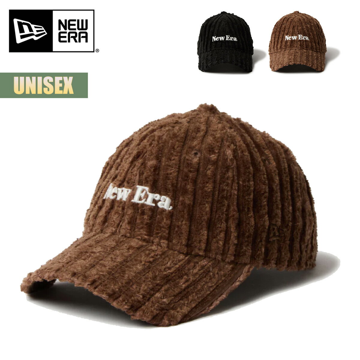 【お買い物マラソンP5倍】ニューエラ キャップ 帽子 NEW ERA 9TWENTY Jumbo Corduroy コーデュロイ ジャンボコーデュロイ ユニセックス ブラウン ブラック クロスストラップ サイズ調整 920 CAP 14668108 14668109 2025 2026 秋冬 FW 正規品のサムネイル