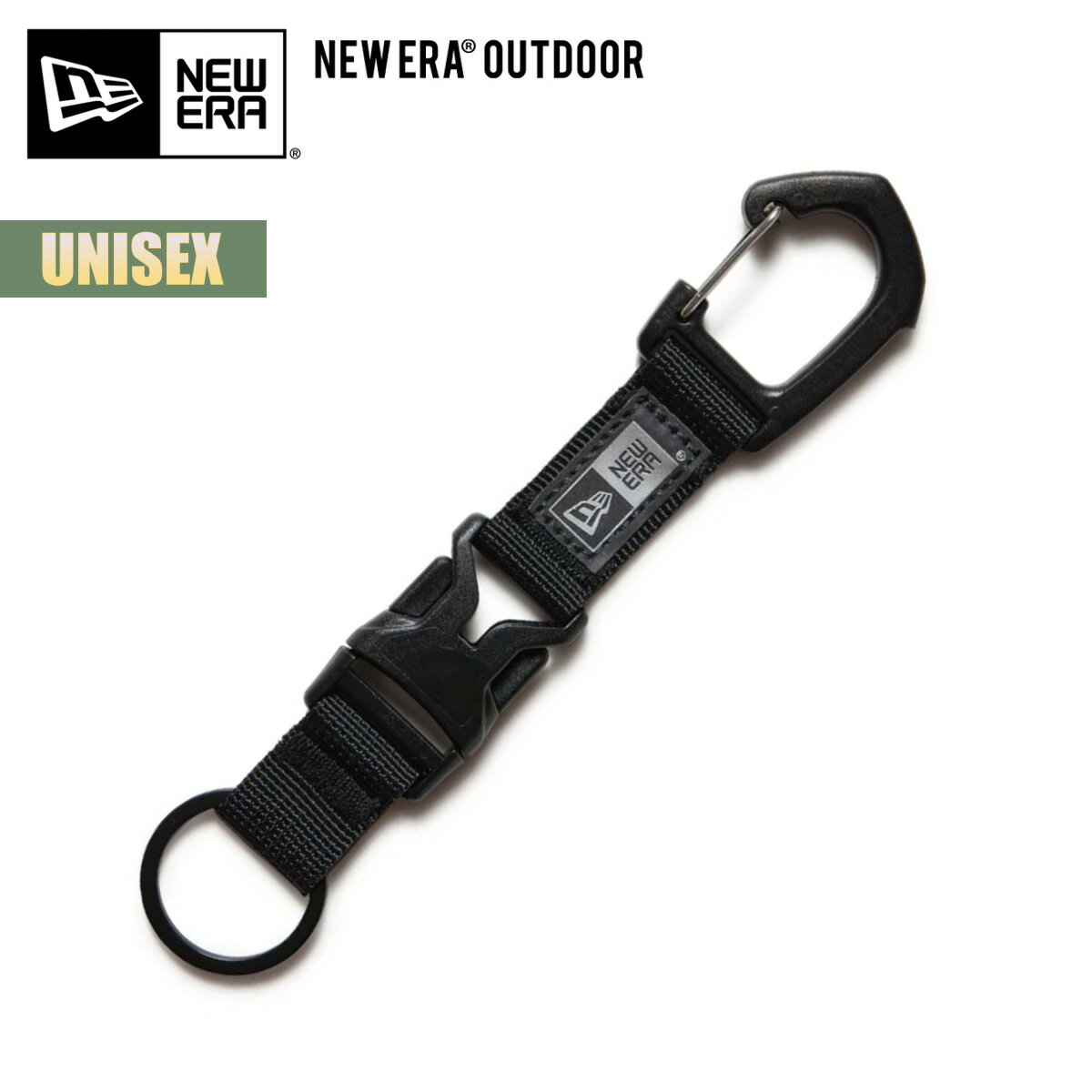 ニューエラ アウトドア キーホルダー NEW ERA OUTDOOR フィールド マルチホルダー Angler Collection ブラック アングラー 吉田兄弟 ユニセックス フィッシング アウトドア シンプル カジュアル キーリング 14474867 2025 正規品