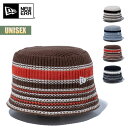 【お買い物マラソンP5倍】ニューエラ ハット 帽子 NEW ERA ニットバケット マルチボーダー Knit Bucket Multi Border バケハ ユニセックス ボックス型 オールシーズン カジュアル ストリート ブラック ホワイト グレー ウォルナット 2025 SS 春夏 正規品
