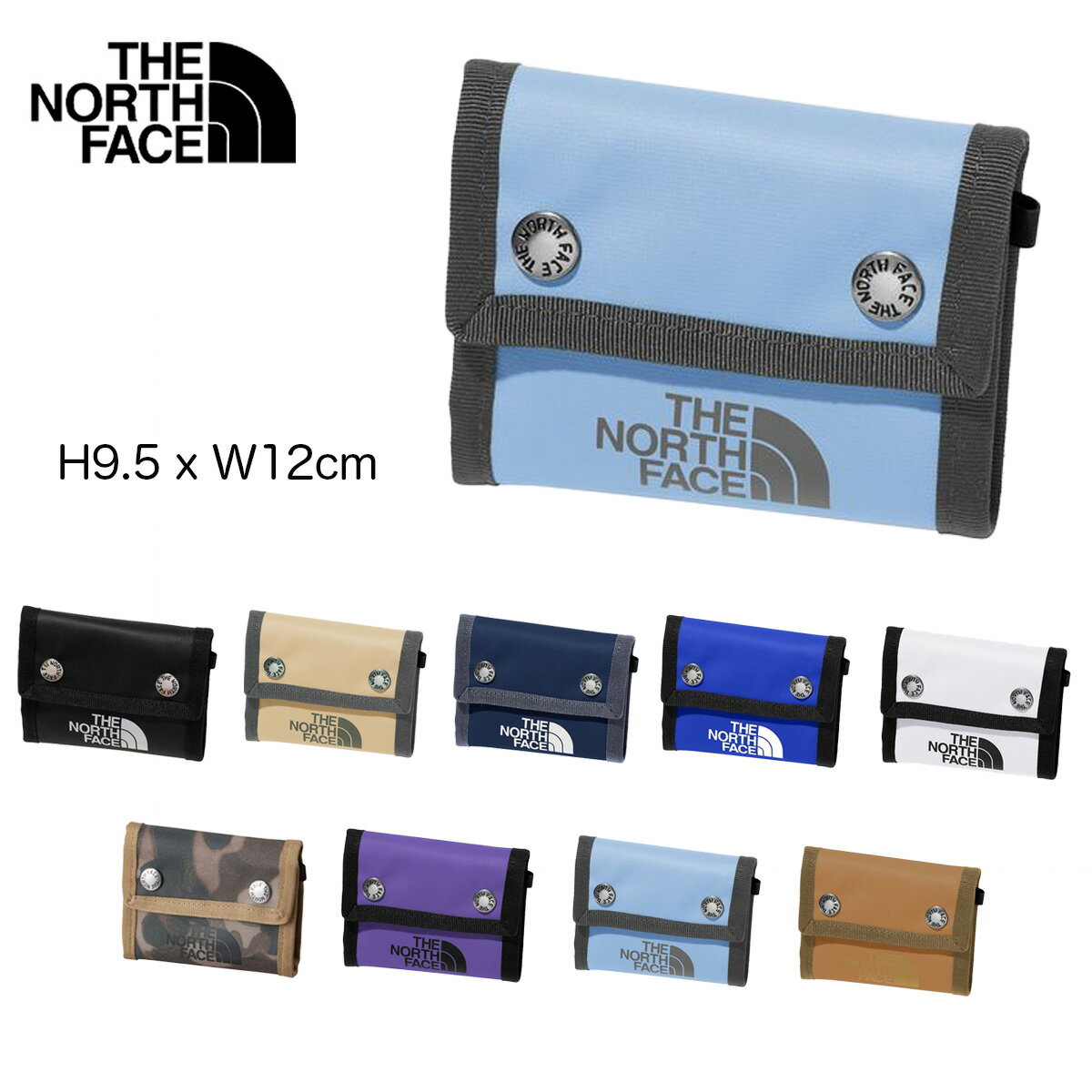 ノースフェイス 財布 BCドットワレット NM82319 THE NORTH FACE BC Dot Wallet ウォレット 三つ折り財布 ジッパーつき札入れ コインケ..