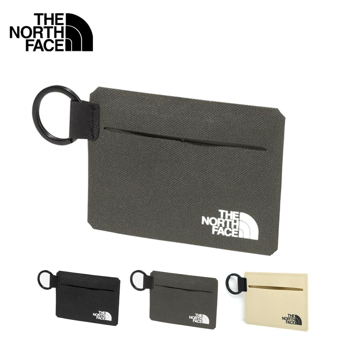 ノースフェイス カードケース ペブルスマートケース NN32340 THE NORTH FACE Pebble Smart Case 耐水 カードホルダー クリアウィンドウ キーリング 多用途 贈り物 プレゼント ブラック ニュートープ グラベル シンプル 2024 SS 春夏 正規品のサムネイル