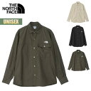 ノースフェイス シャツ ロングスリーブヌプシシャツ THE NORTH FACE L/S Nuptse Shirt ユニセックス 長袖 撥水 ボックスフィット 静電ケア ロゴ ワンポイント 胸ポケット 肩切り替え アウトドア シンプル NR11961 2024 春夏 SS 正規品