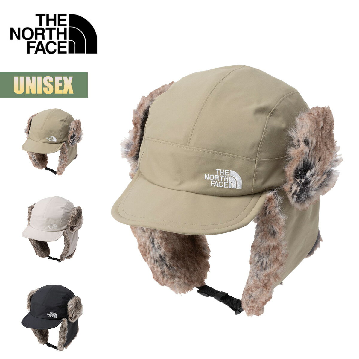 【楽天スーパーSALE P10倍】ノースフェイス キャップ 帽子 THE NORTH FACE フロンティアキャップ Frontier Cap イヤーフラップ 耳付き 耳当て 防寒 防水 ユニセックス アウトドア サイズ調整 フェイクファー UVケア NN42537 2025 秋冬 正規品