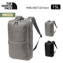 ノースフェイス リュック シャトルデイパックスリム THE NORTH FACE Shuttle Daypack Slim 15リットル 15L バックパック ユニセックス ビジネス 通勤 バッグ シンプル PC収納 ナイロン 機能的 ブラック グレー NM82330 2025 春夏 SS 正規品(4)