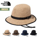 【お買い物マラソンP5倍】ノースフェイス 麦わらハット 帽子 THE NORTH FACE ハイクハット Hike Hat 麦わら帽子 ストローハット アウトドア 速乾 あご紐 取り外し可 通気性 軽量 サイズ調整 収納袋付き シンプル ユニセックス NN02341 2025 春夏 SS 正規品