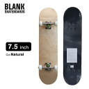 ■BLANK 7.5インチ スケートボード 【カラー】NATURAL ※商品によって、木目の個体差があります。 【DECKS】7layer Russia maple 【GRIP】Black OS780 blank Material Griptape 【TRUCKS】5inch Aluminium (MS2803 Silver color) 【WHEELS】52X30mm 100A PU wheels white 【BEARINGS】ABEC-7ベアリング デッキやトラックに高いグレードのパーツを使用してトリック競技などにも十分なスペックながら、 シンプルなデザインにすることで低価格を実現したコンプリートボード。 安価帯ボードからのステップアップ、これからトリックをマスターしたい方にお勧めです。 ■トリック向け100a硬度とバランスに優れた52mm径ウィール ■スムーズな回転を促すABEC-7ベアリング ■高品質ブッシュゴムと軽量化キングピンを採用したハイクオリティートラック ■高密度で反発力に優れた7層 ロシアンメイプルデッキ ■注意点 ◆画面上と実物では多少色具合が変わって見える場合もあります。ご了承ください。 ◆この商品は当店実店舗でも販売しております。 在庫数の更新は随時行っておりますが、お買い上げいただいた商品が、品切れになってしまうこともございます。 その場合、お客様には必ず連絡をいたしますが、万が一入荷予定がない場合は、 キャンセルさせていただく場合もございます。 あらかじめご了承ください。 ＊AIN＊