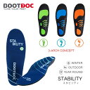 楽天masa surf and snowインソール 靴 中敷き ブーツドック スタビリティ ステップイン BOOT DOC STEP-IN STABILITY ウインタースポーツ スノーボード スケートボード アウトドア 衝撃軽減 バランスを保つ 安定性 防臭 扁平足 ハイアーチ 正規品