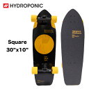 スケートボード ハイドロポニック Hydroponic コンプリート Surfskate Complete Square 30インチ Lunar Black Yellow スケボー クルーザー サーフスケート スペアブッシュゴム ハイドロフォニック アーバン スポーツ L0128-2 正規品