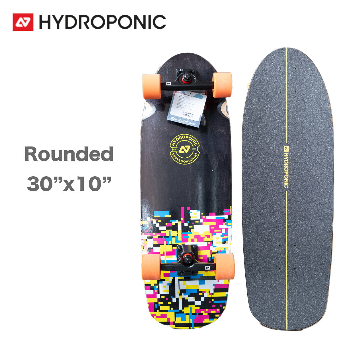 スケートボード ハイドロポニック Hydroponic コンプリート Surfskate Complete Rounded 30インチ Glitch スケボー サーフスケート ラウンド ターン オーリー ハイドロフォニック アーバン ス…