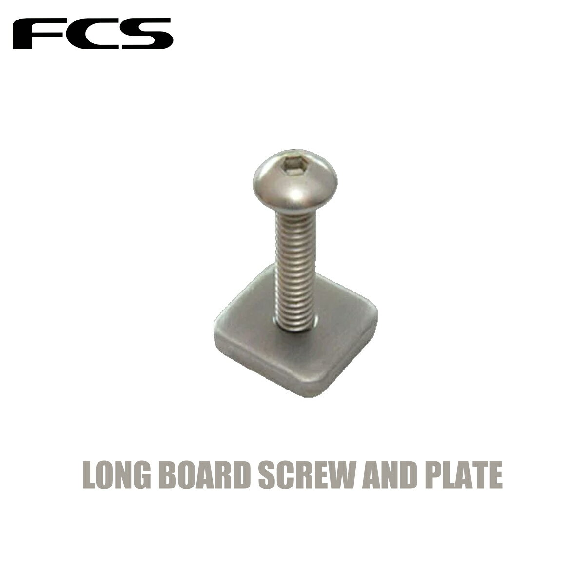 FCS ロングボードボックス用CSキー対応ネジ ロングボードスクリュ プレート ボックスフィン サーフィン サーフフィン LONG BOARD SCREW AND PLATE 正規品