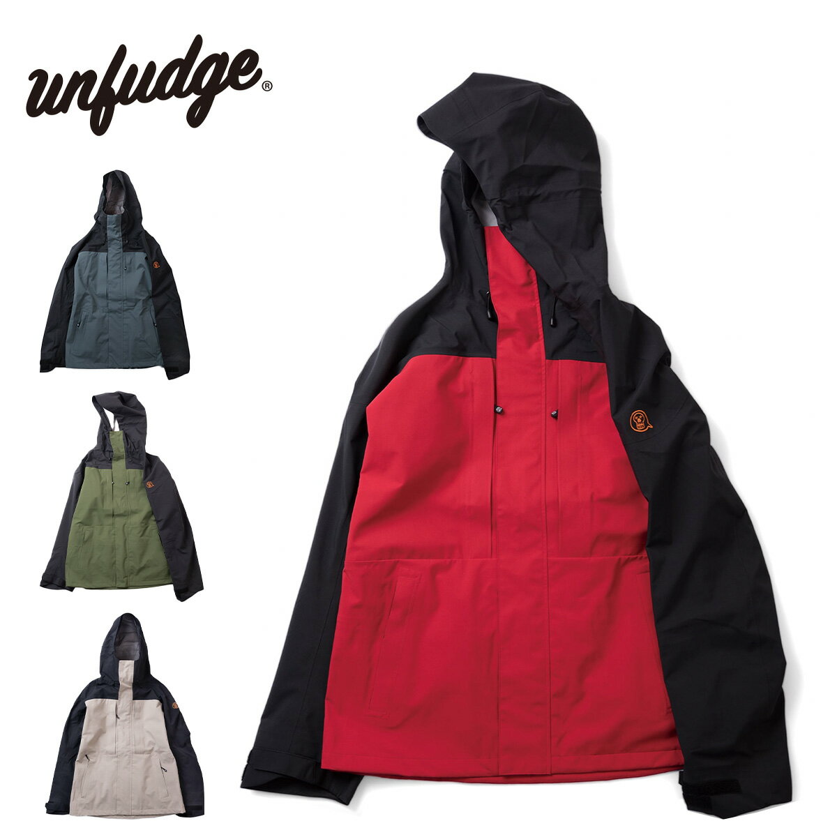 アンファッジ スノーボードウェア unfudge GENTLE JACKET ジェントルジャケット メンズ レディース スノーボードジャケット スノーウェア 東レ製3レイヤー バックカントリー スノボ スキー 雪山 23-24モデル 2023-2024