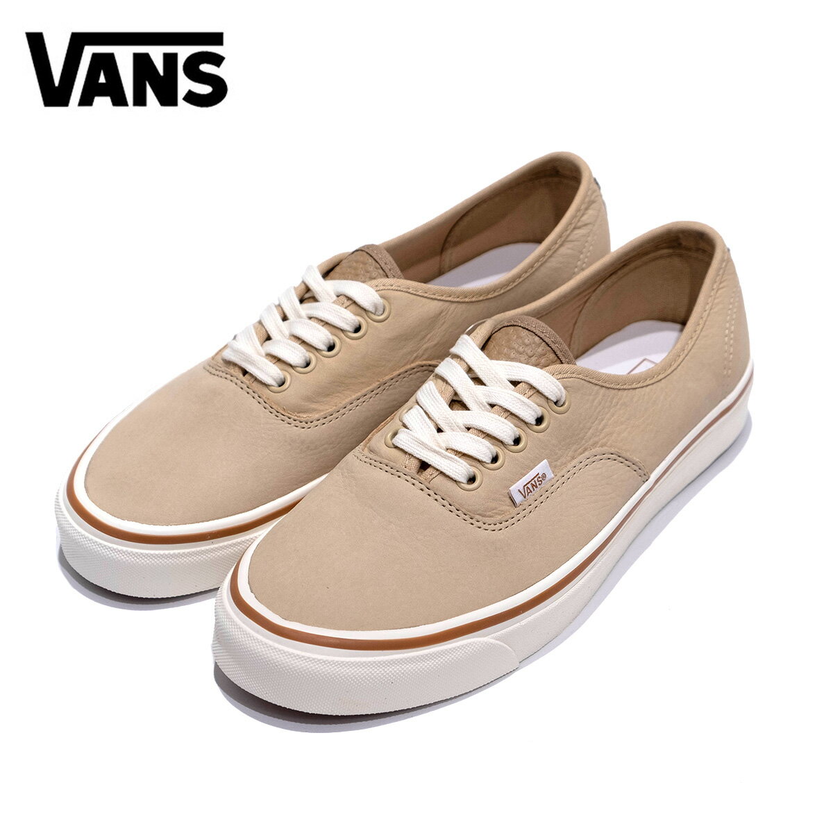 バンズ スニーカー オーセンティック VANS ヴァンズ Authentic 44デッキDX レッド ホワイト 44デラックス ローカット 紐靴 シューズ シンプル カジュアル ベージュ vn0007nqkhk 2022 秋冬 FW 正規品