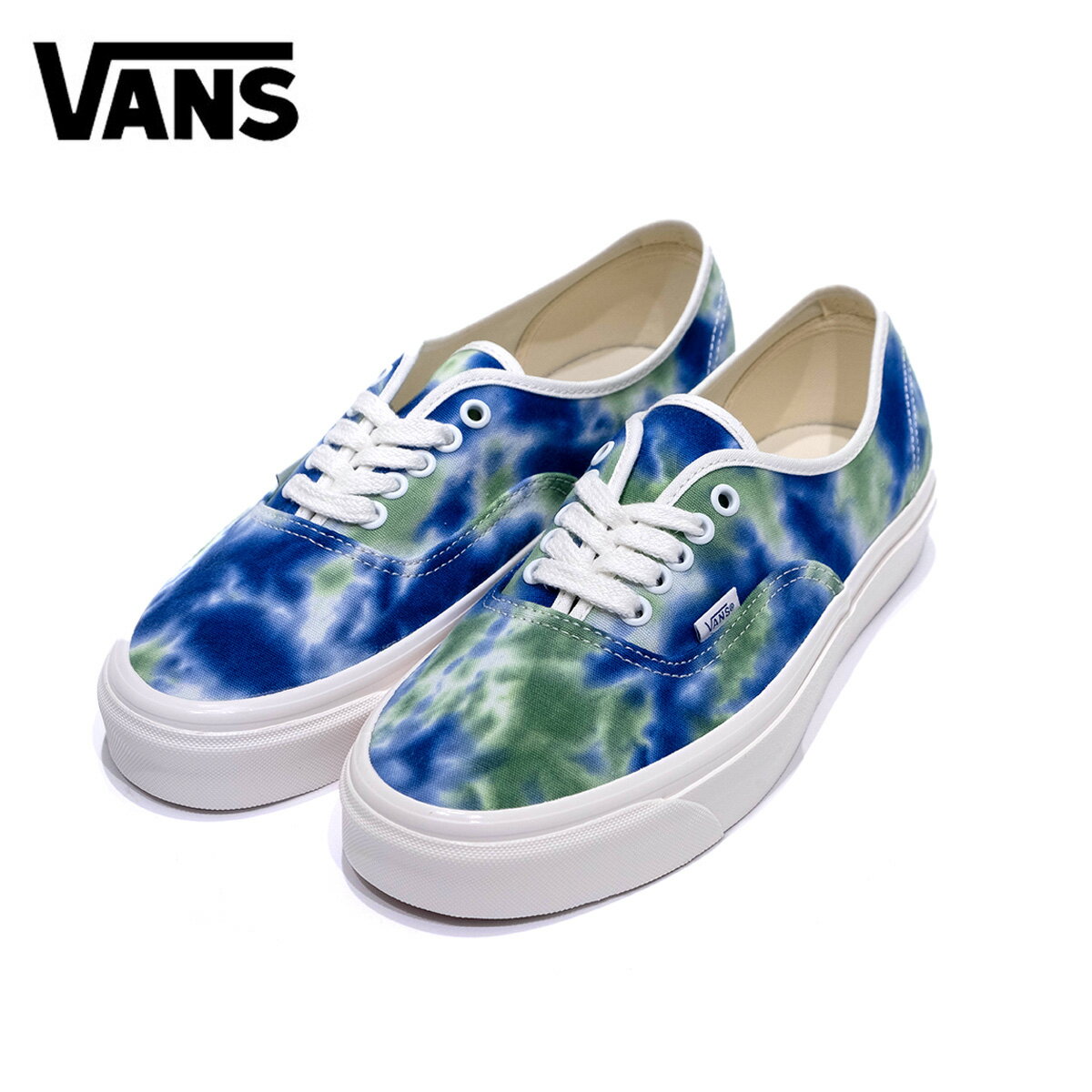 バンズ スニーカー オーセンティック VANS ヴァンズ Authentic 44 Dx アナハイム ECO / TIE DYE グリーン ブルー タイダイ柄 44デラックス ローカット 紐靴 シューズ VN0A5KX4AVY 2022 春夏 SS 正規品