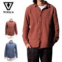 【お買い物マラソンP5倍】ヴィスラ フランネルシャツ メンズ VISSLA Shaver LS Flannel シェイバー ネルシャツ 無地 長袖 ビーチ サーフスタイル コットン 大人カジュアル ユニセックス ビスラ ブラウン ブルー M510USHA 2021 2022 FW 秋冬 正規品(4)