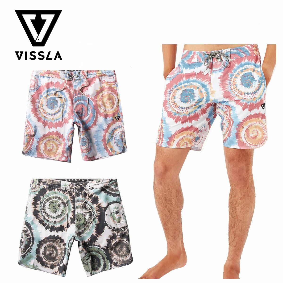 ヴィスラ ボードショーツ メンズ VISSLA Shred Head 18.5 Boardshort シュレッドヘッド 18.5インチ サーフパンツ ビスラ 水着 スイムウェア サーフィン ビーチ 海 リゾート プール アウトドア …