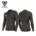 ヴィスラ ウェットスーツ ジャケット Vissla SOLID SETS 2MM FRONT ZIP JACKET ソリッドセッツ 2ミリ フロントジップジャケット タッパー ロングスリーブ 長袖 サーフィン サーフ ブラック MW02WSST 2022 正規品