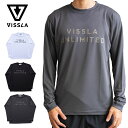 ヴィスラ ラッシュガード メンズ VISSLA Standard3 LS Hybrid Tee Tシャツ 長袖 UVカット 日焼け予防 紫外線対策 プルオーバー サーフ サーフィン アウトドア 海 ビーチ 水着 ビスラ ホワイト ブラック グレー 2023 春夏 SS 正規品