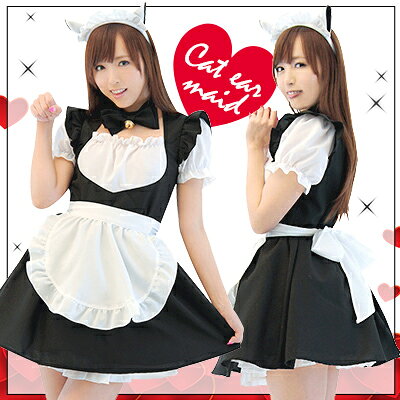 Rakuten - コスプレ ハロウィン コスチューム メイド メイド服 コスチューム ウェイトレス 帽子 メイドコス