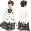 コスプレ ハロウィン セーラー服 ブレザー 衣装 チェック リボン コスプレ ハロウィン ホワイト 清楚