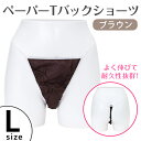 紙パンツ エステ 使い捨て ペーパーショーツ 使い捨てパンツ バック エステ サロン メンズエステ メンエス 紙パンツ ペーパー ブラウン Lサイズ