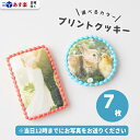 プリントクッキー 7枚 ( 丸型6cm or 長方形8cm×5cm )【 プリントクッキー メッセージクッキー フォトクッキー クッキー ギフト あす楽 かわいい 可愛い 丸 丸形 四角 長方形 誕生日 お祝い 記念日 プライズ 父の日 敬老の日 】