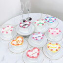 《 選べる9色|お好きなメッセージ 》 ハート ゼリー センイルケーキ 5号(3〜5名様向け)【 誕生日ケーキ センイルケーキ かわいい おしゃれ お祝い 記念...
