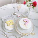 《選べる9色|アイシングクッキー|お好きな数字とメッセージ》 ハートドットナンバーケーキ4号(12cm)2〜3名様向け【 ケーキ センイルケーキ ハート ドット...