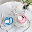 《選べる9色&お好きなメッセージ》ムーン黒リボンセンイルケーキ 4号(12cm)2〜3名様向け 誕生日ケーキ センイルケーキ 月 ムーン リボン おしゃれ お祝...