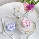 《ハート型/選べる9色&お好きなメッセージ》ゆめふわハートセンイルケーキ 5号(15cm)3〜5名様向け 誕生日ケーキ センイルケーキ ハート型 ハート おしゃ...