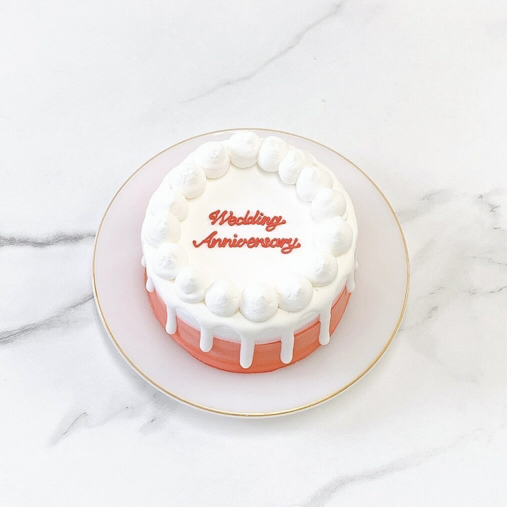 《選べる9色&お好きなメッセージ》シンプルドリップセンイルケーキ 5号（約15cm）3～5名様向け 誕生日ケーキ センイルケーキ ドリップ おしゃれ お祝い 記念日 インスタ映え ケーキ スイーツ ホールケーキ ケーキ サプライズ ケーキ ギフト プレゼント 贈り物 2
