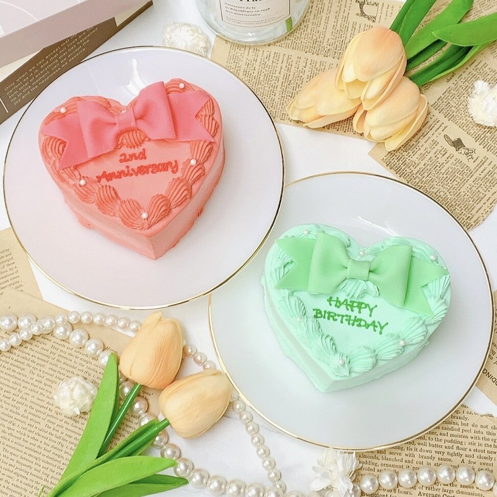 《ハート型/選べる9色&お好きなメッセージ》ハート型パステルカラー推し色センイルケーキ 4号(12cm)2〜3名様向け 誕生日ケーキ ハート おしゃれ お祝い ...