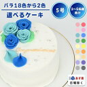 メッセージケーキ 《2色オーダー&お好きなメッセージ》 2色の薔薇ケーキ 5号（3〜4名様向け）【 誕生日ケーキ センイルケーキ バラ かわいい おしゃれ お祝い 記念日 インスタ映え ケーキ スイーツ ホールケーキ おもしろ ケーキ サプライズ ケーキ ギフト プレゼント 贈り物 】