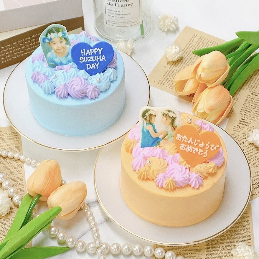 写真ケーキ ローズブーケ写真ケーキ 4号（12cm）2～3名様向け 【 写真ケーキ プリントケーキ フォトケーキ 誕生日ケーキ センイルケーキ かわいい おしゃれ お祝い 記念日 インスタ映え ケーキ スイーツ ホールケーキ おもしろ ケーキ サプライズ ケーキ ギフト プレゼント 贈り物 】