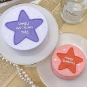 BIGスターセンイルケーキ 6号 (18cm)【 星 誕生日ケーキ センイルケーキ バースデーケーキ かわいい おしゃれ お祝い 記念日 誕生日 ケーキ スイー...
