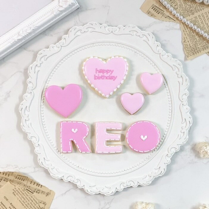 パーティーアイシングクッキーセット No.2 ＼これひとつで誕生日・記念日から推し活まで♪／《全9色｜お好きなアルファベットや数字｜プリントクッキー｜オリジナルメッセージ可》アルファベットまたは数字：8枚