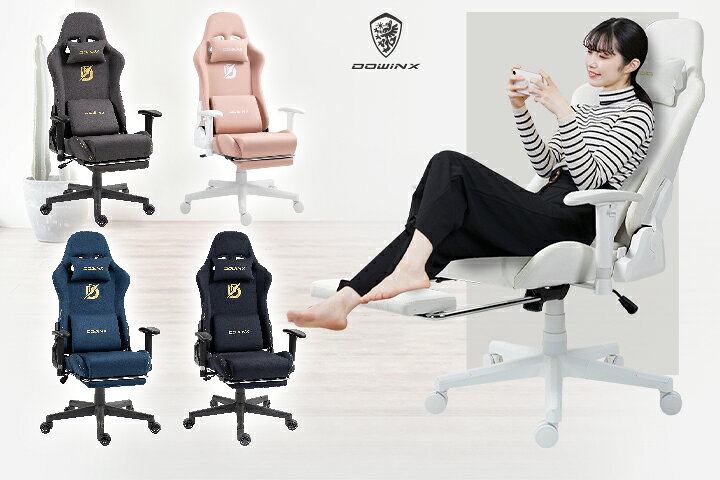 ＼赤字掃除！今だけ☆売り尽くし！！／Dowinx ゲーミングチェア 椅子 オフィスチェア デスクチェア 学習椅子 パソコンチェア 疲れない ライバーサポート レザー リクライニング ハイバック 一人掛け 高さ調節 簡単組立 一年保証 日本企業 子供 学生 可愛い ホワイト ピンク