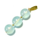 【Rvaru】 K18 アクアマリン トップ 大粒 9.5〜10mm トリプルタイプ ペンダントトップ K18YG 18金イエローゴールド ネックレストップ チ...