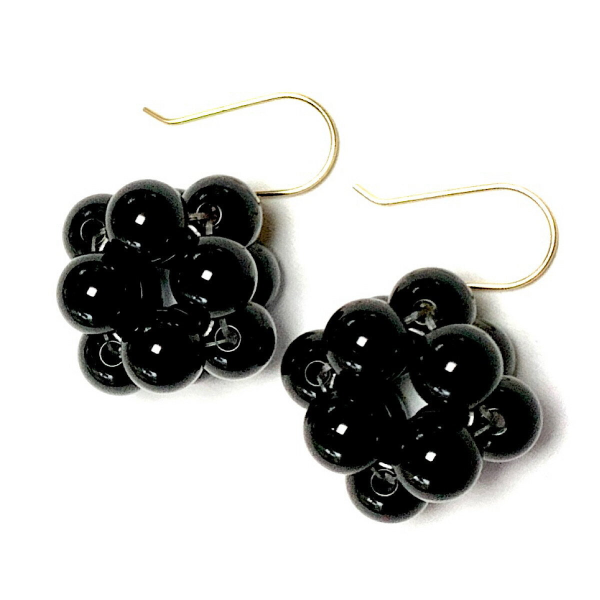 楽天市場】オニキス（モチーフ花）（ピアス｜レディースジュエリー