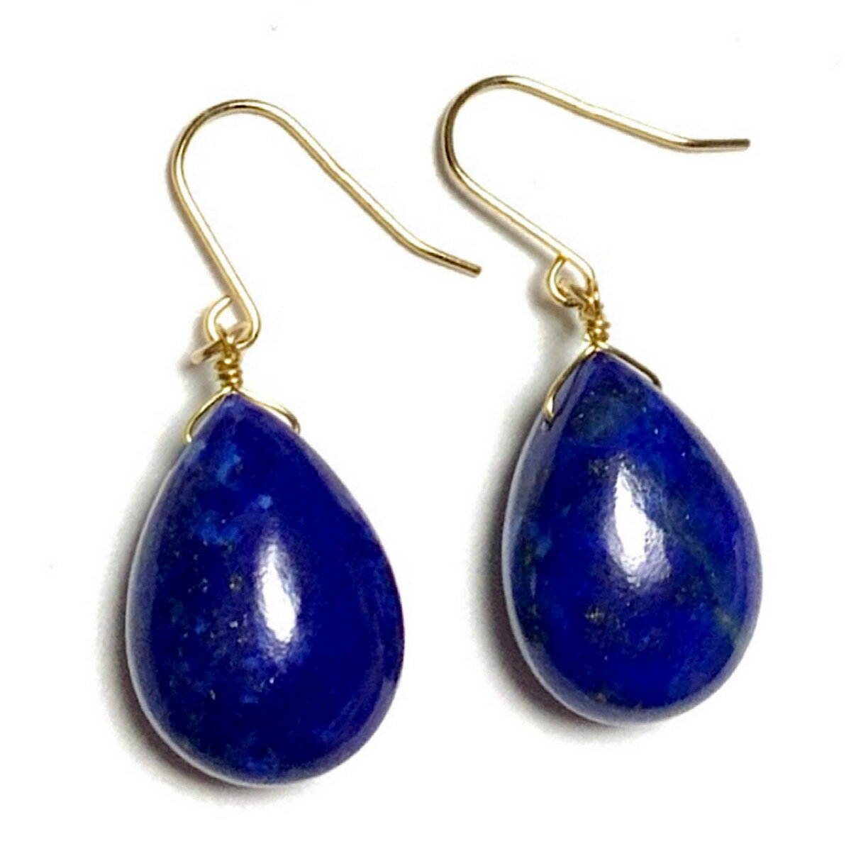 ラピスラズリピアスイヤリングK14...