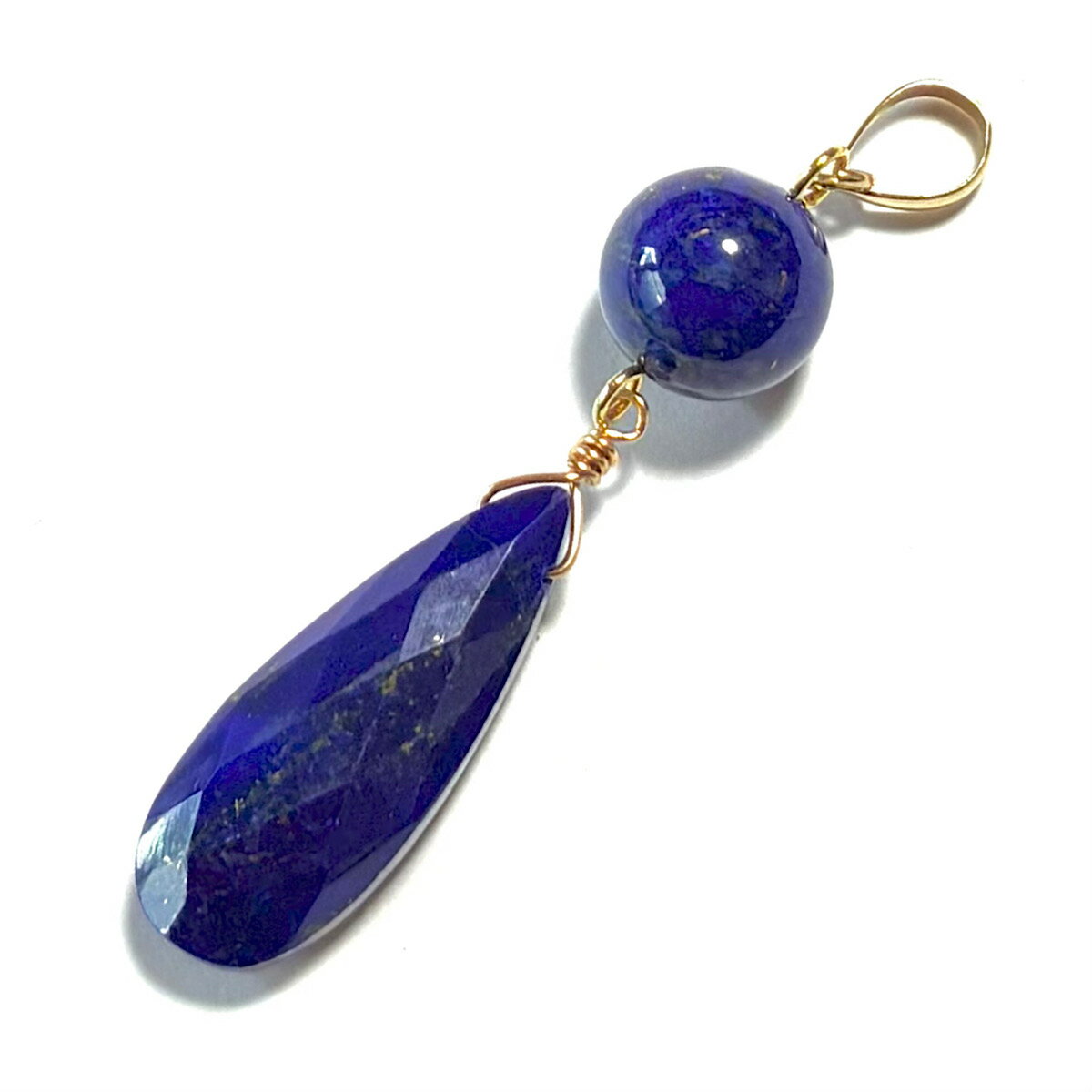 ラピスラズリペンダントトップK18...