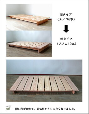 【送料無料/日本製/無垢材】Sugi すのこボーダーベッド シングル スノコベッド すのこベッド ベッドフレーム ローベッド ヘッドレス 国産杉 無垢 木製 大川家具