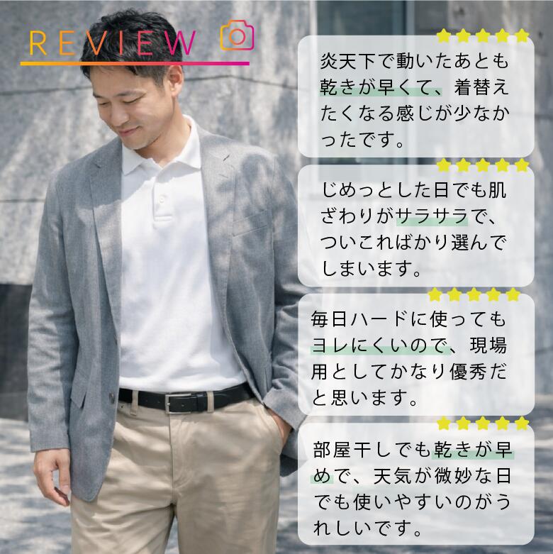 【驚きの速乾力】 ポロシャツ メンズ 半袖 ドライメッシュ 涼しい 【夜干して翌朝着られる】 速乾ポロシャツ ビジネス クールビズ ビズポロ ユニフォーム アイロン不要 無地 白 ゆったり 大きいサイズ ゴルフ テニス スポーツ 作業着 夏 仕事 吸汗 UV 介護 白 黒 00302 - Image 3