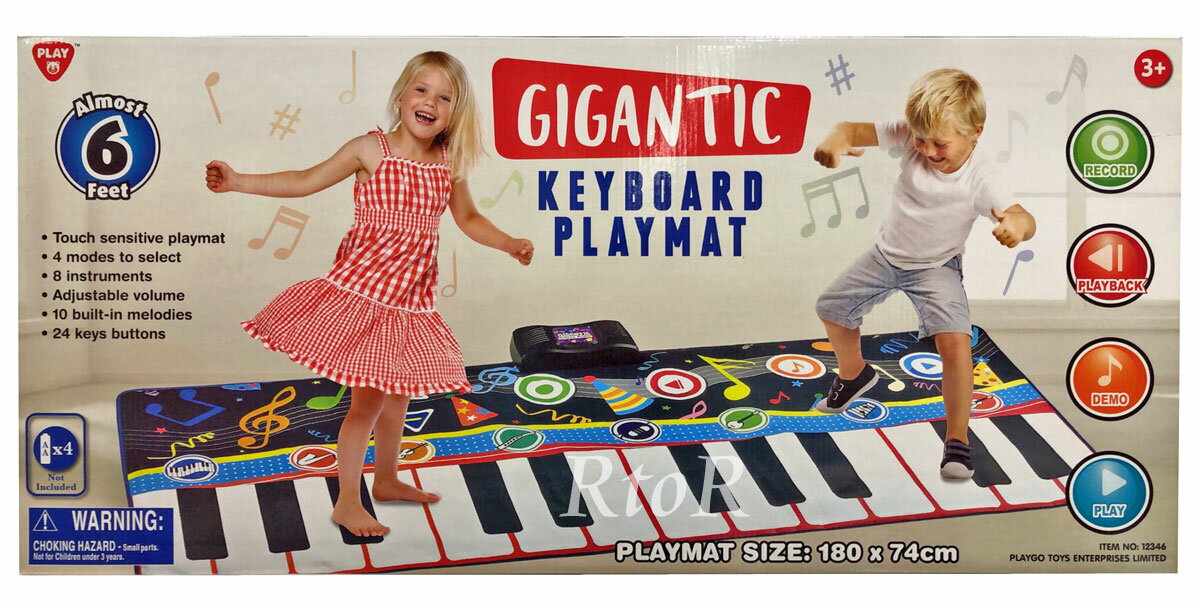 【送料無料/同梱不可】ジャイアント　キーボードプレイマット　ジャンボサイズ　約180cm　GIGANTIC KEYBOARD PLAYMAT　ピアノ　 ※同梱/..
