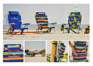 TOMMY BAHAMA バックパックビーチチェア 屋外専用 折り畳みチェアー/ショルダーストラップ付き/耐荷重136kg/リュック型/コストコ